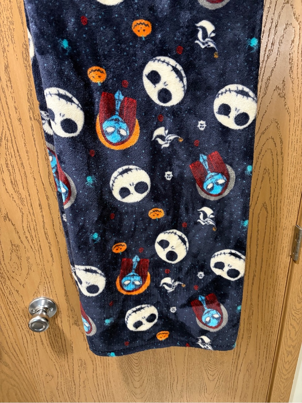 Disney The Nightmare Before Christmas Jack & Sally Plush Throw Blanket Halloween - Picture 4 of 4